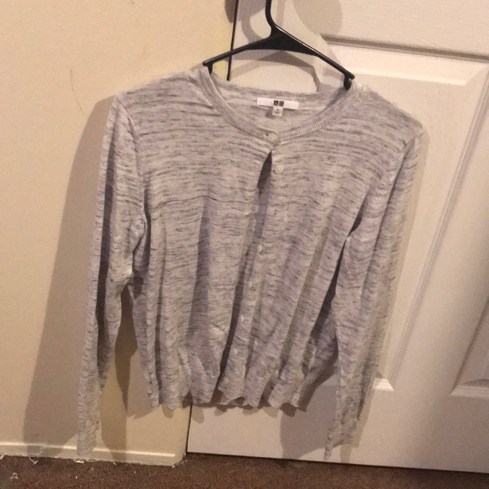 Classic light grey cardigan